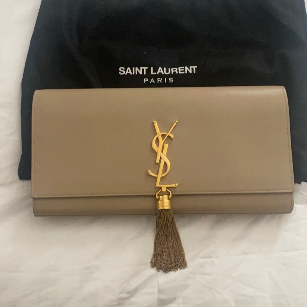 YSL clutch. Gently used.